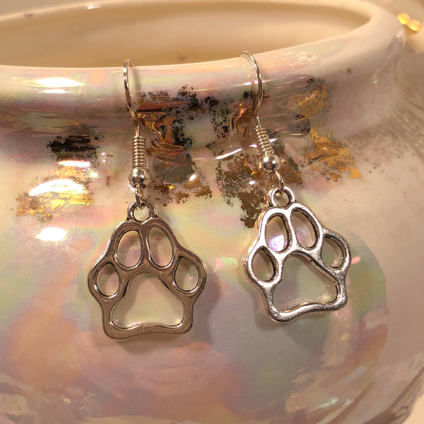 Dog Paw Earrings - Earrings - AlphaVariable