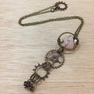 Rose Quartz Necklace - Necklace - AlphaVariable