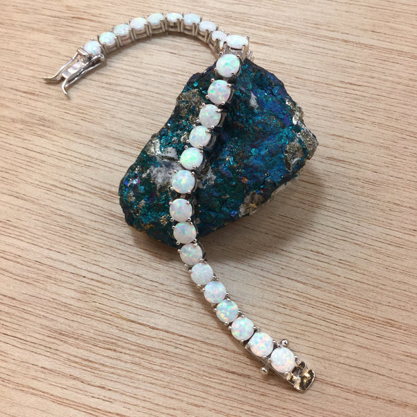 Opal Tennis Bracelet - Bracelet - AlphaVariable