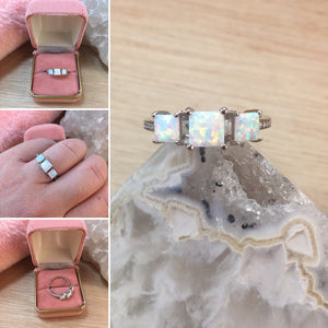 Opal Engagement Ring - Ring - AlphaVariable