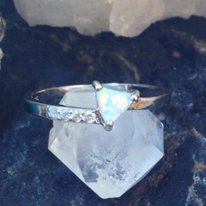 Triangle Opal Ring - Ring - AlphaVariable