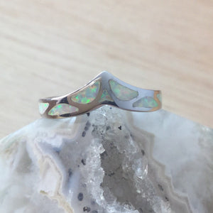 Opal Chevron Ring - Ring - AlphaVariable