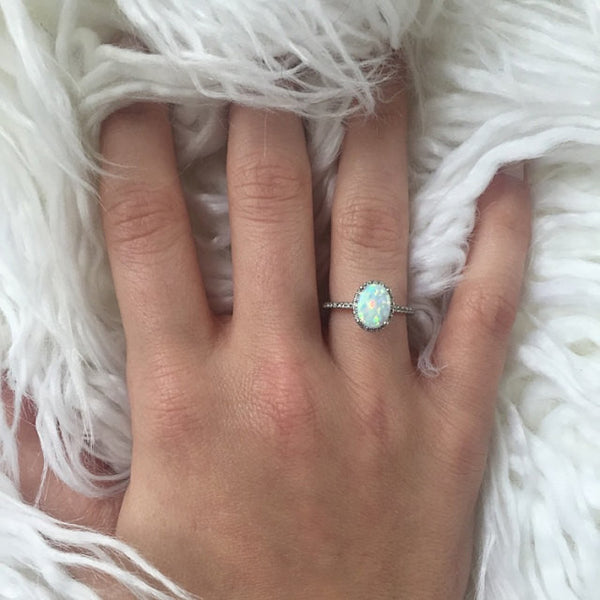 Opal Engagement Ring - Ring - AlphaVariable