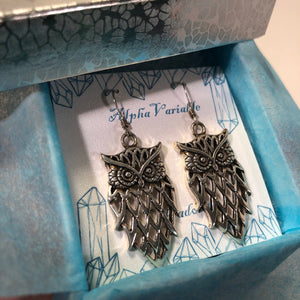 Owl Earrings - Earrings - AlphaVariable