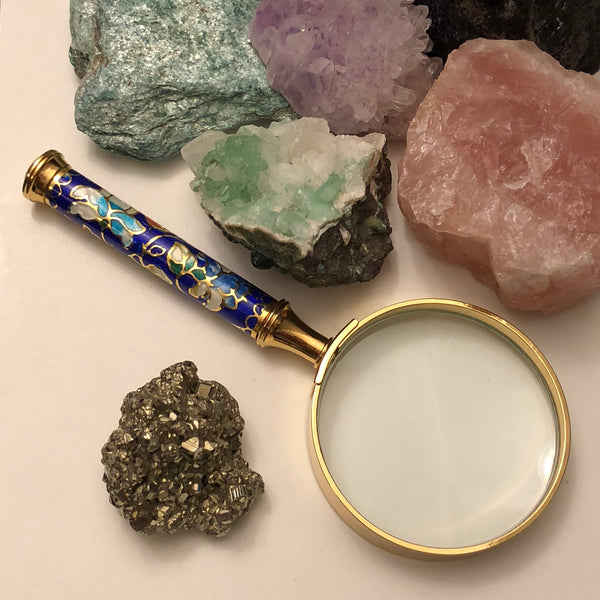 Vintage Cloisonne Magnifying Glass - Vintage Cloisonne Gifts - AlphaVariable