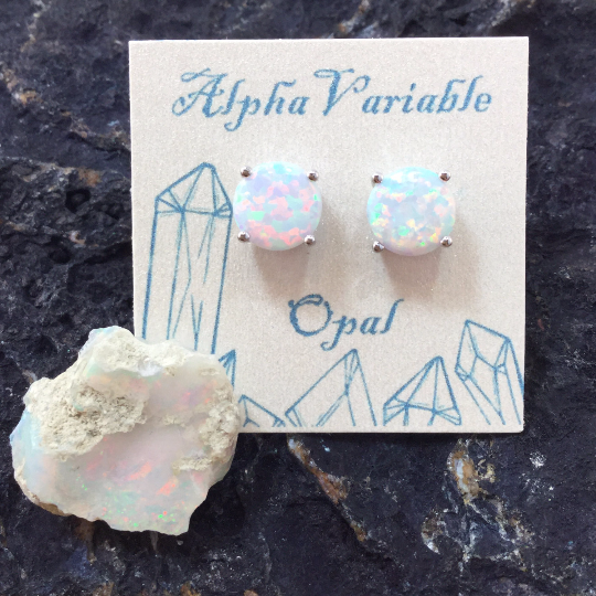 Opal Earrings - Earrings - AlphaVariable