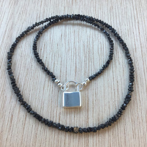 Black Diamond Choker Necklace - Necklace - AlphaVariable