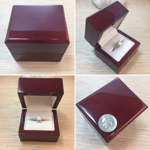Cherry Wood Ring Gift Box - Gift Box - AlphaVariable