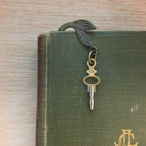Steampunk Pocket Watch Winding Key Mermaid Bookmark - Bookmark - AlphaVariable