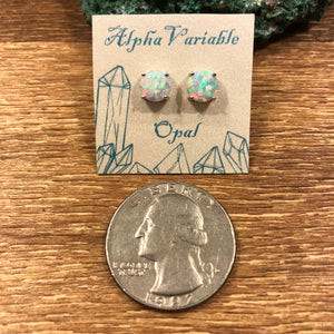 Opal Earrings + Glitter Egg Gift Box -  - AlphaVariable