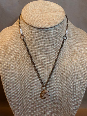 Copper Moonstone Necklace -  - AlphaVariable