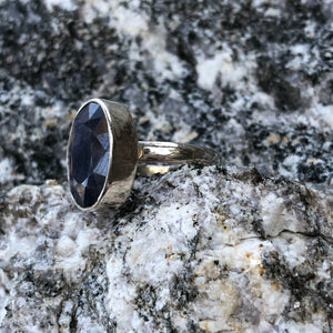 Sterling Silver Sapphire Ring -  - AlphaVariable