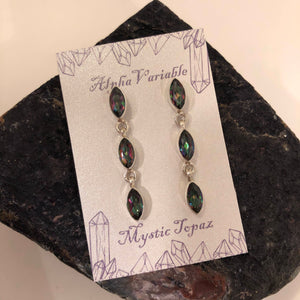 Mystic Topaz Earrings - Earrings - AlphaVariable