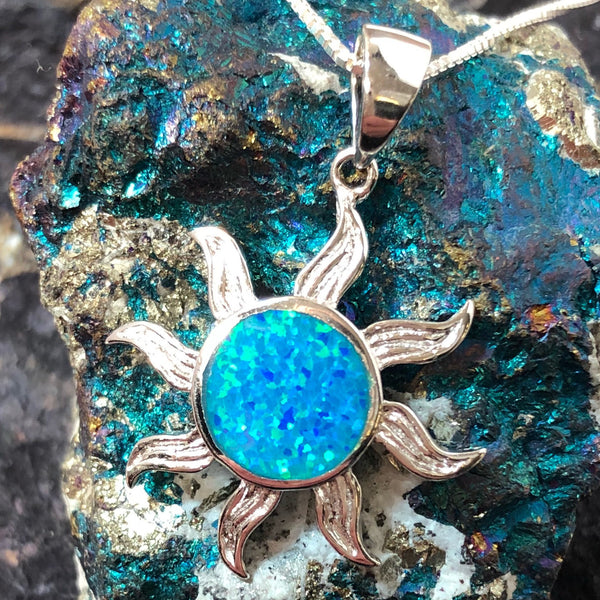 Opal Sun Necklace - Necklace - AlphaVariable