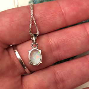 Opal Necklace - Necklace - AlphaVariable