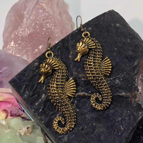 Seahorse Earrings - Earrings - AlphaVariable