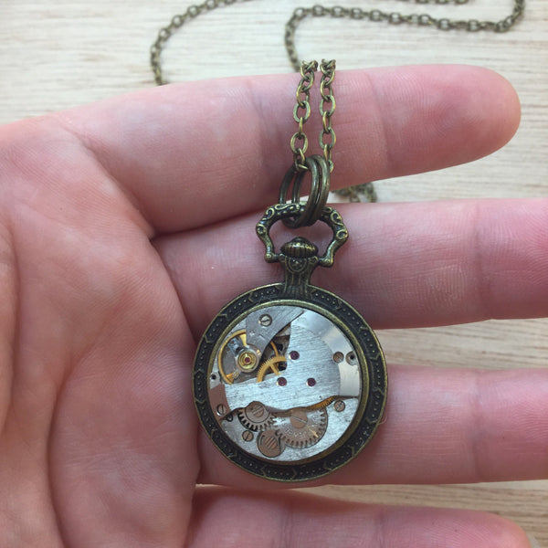 Watch Part Necklace - Necklace - AlphaVariable
