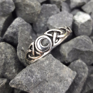 Sterling Silver Moon Ring - Sterling Silver Rings - AlphaVariable