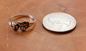 Comedy And Tragedy Mask Ring - Ring - AlphaVariable