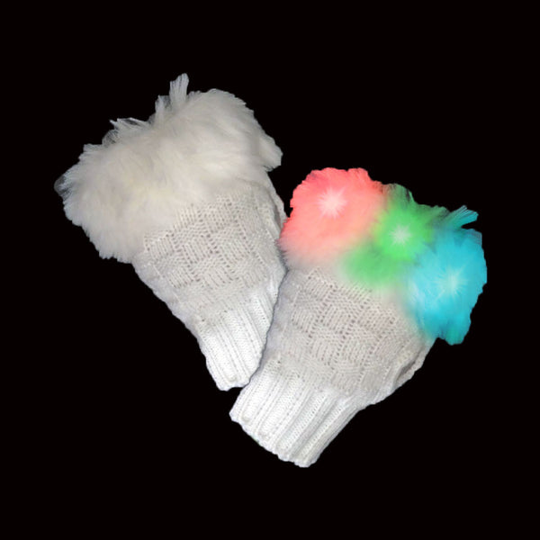 LED Fuzzy Gloves - LED Gear - AlphaVariable