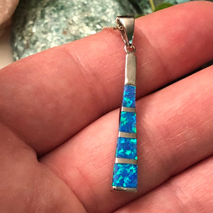 Blue Opal Necklace - Necklace - AlphaVariable
