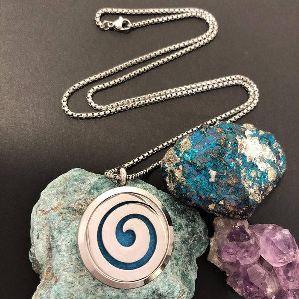 Spiral Essential Oil Diffuser Necklace - Diffuser Necklace - AlphaVariable