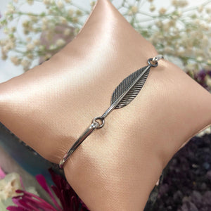 Feather Bangle Bracelet - Bracelet - AlphaVariable