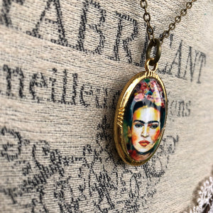 Frida Kahlo Necklace - Necklace - AlphaVariable