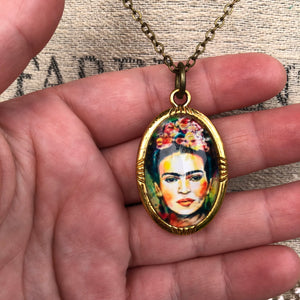 Frida Kahlo Necklace - Necklace - AlphaVariable