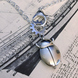 Ladybug Pocket Watch Necklace - Pocket Watch Necklace - AlphaVariable