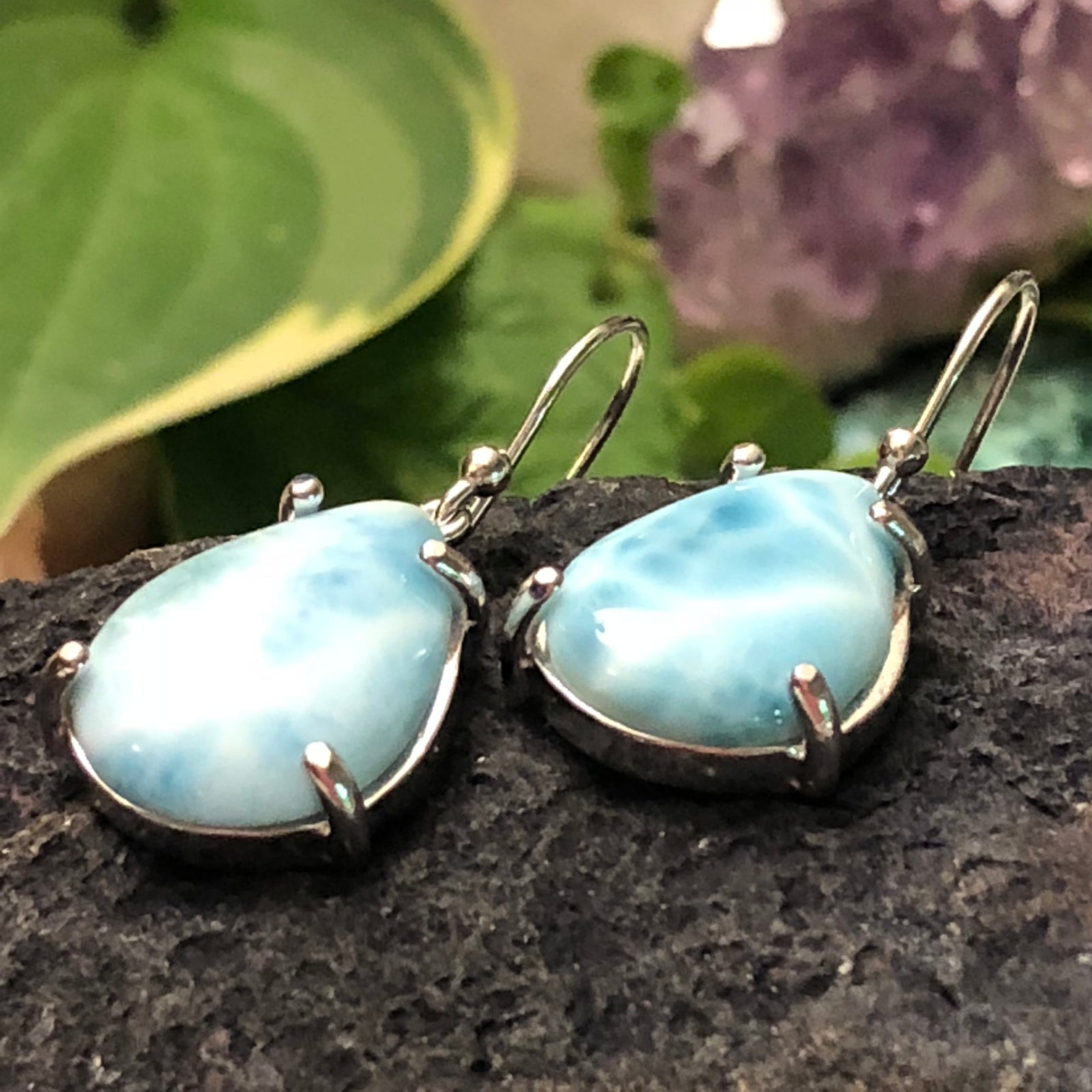 Sunshine Earrings in Larimar