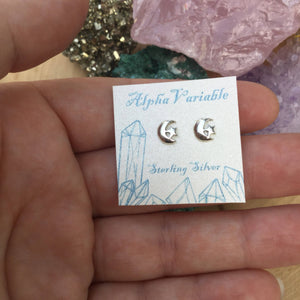 Moon and Star Earrings - Earrings - AlphaVariable