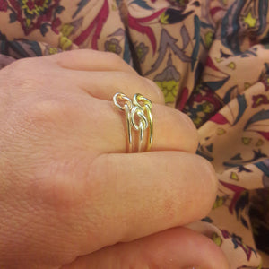 Rose Gold Knot Ring - Ring - AlphaVariable