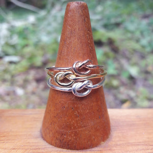 Rose Gold Knot Ring - Ring - AlphaVariable