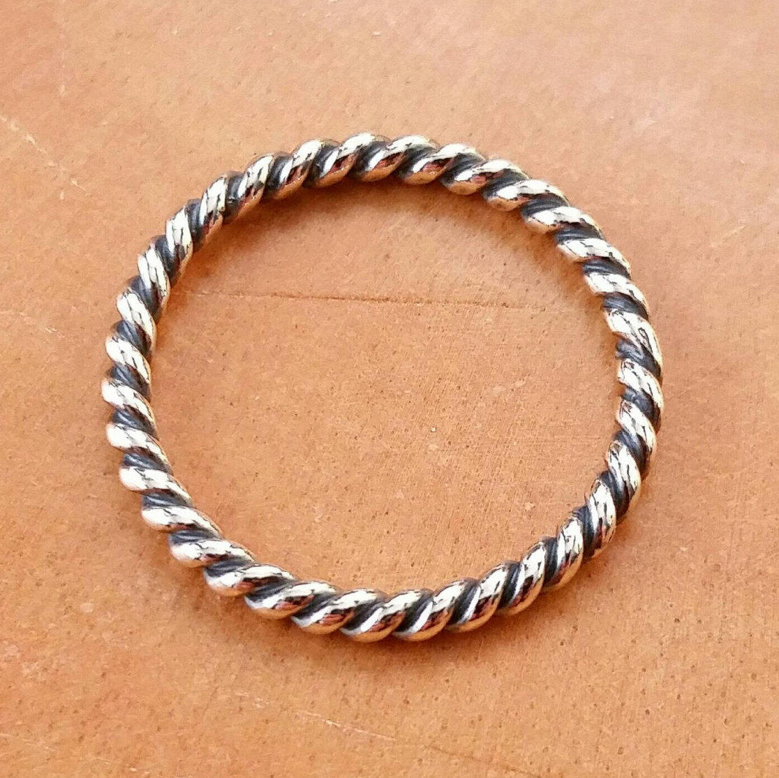 Stacking Rope Ring in Sterling Silver by AlphaVariable