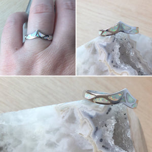 Opal Chevron Ring - Ring - AlphaVariable