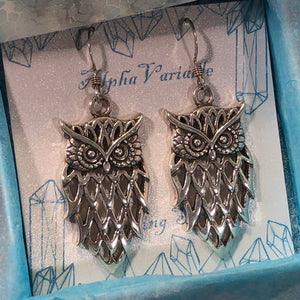 Owl Earrings - Earrings - AlphaVariable