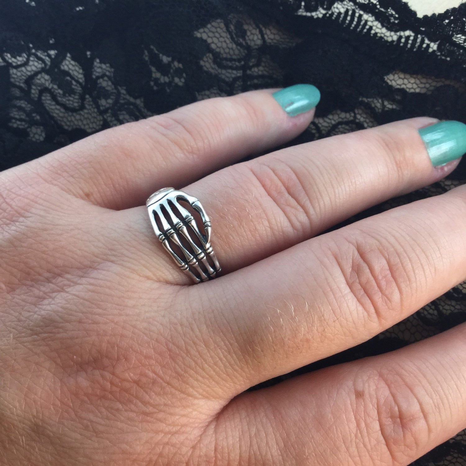 Skeleton Hand Design Ring | SHEIN IN