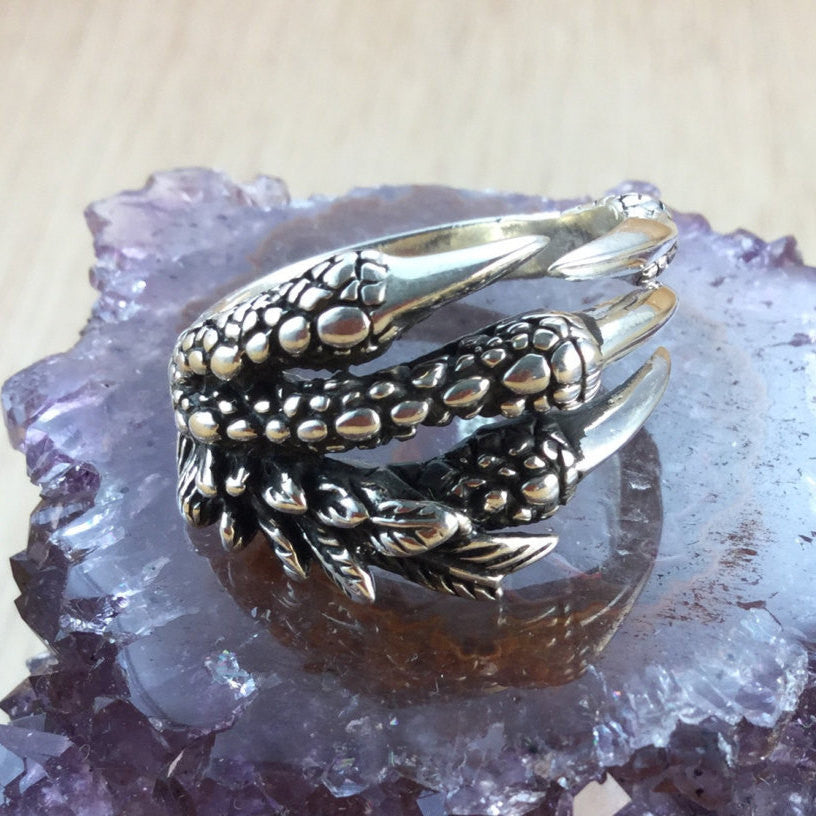 Dragon Claw Ring, Dragon Ring Punk Rock Rings Mens Gothic Jewelry for Men  Engagement Ring Wedding Promise Rings for Women - Etsy