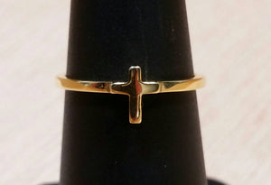 Gold Cross Ring - Ring - AlphaVariable