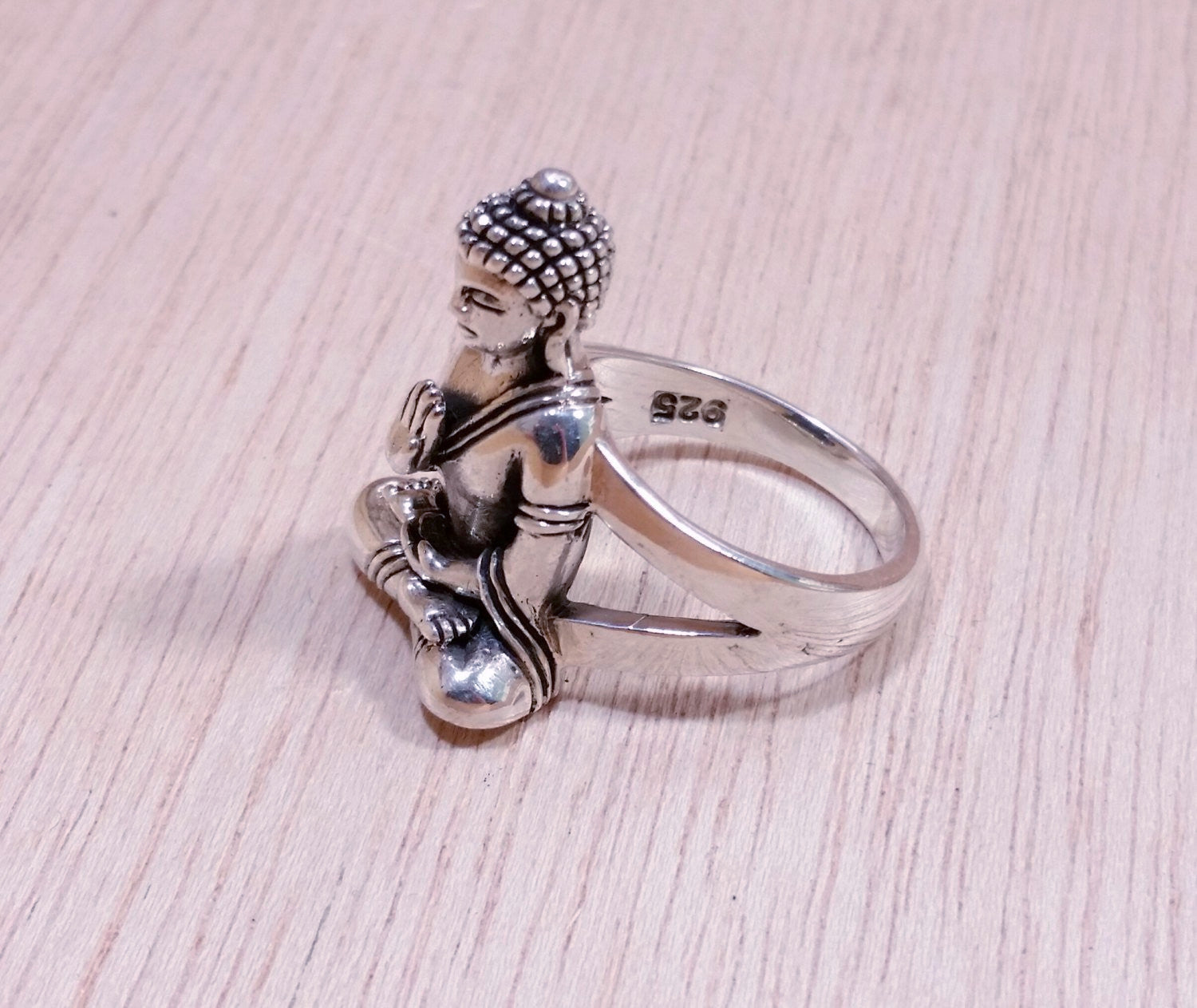 Tibetan Silver Sakyamuni Buddha Head Ring Buddhist Finger Jewelry  Collection | eBay