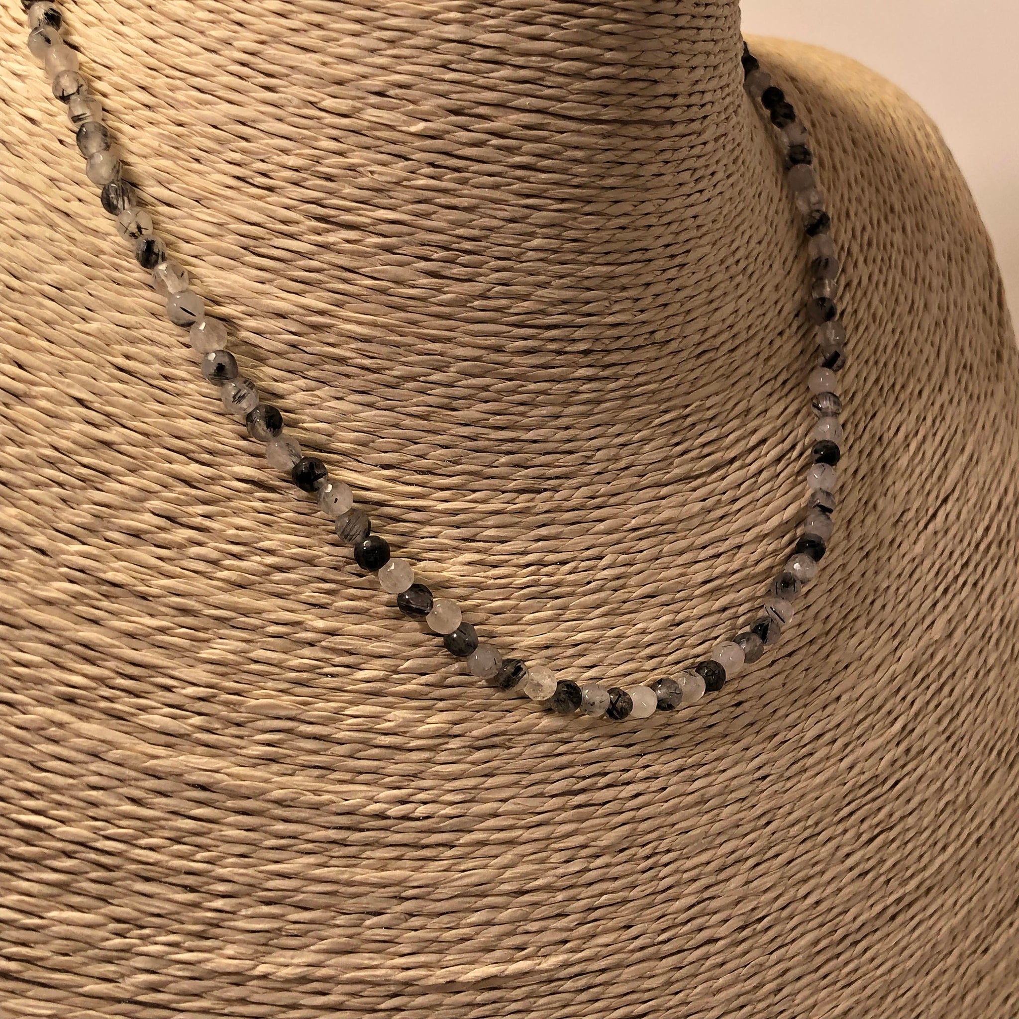 Tourmalated Quartz Necklace - Necklace - AlphaVariable