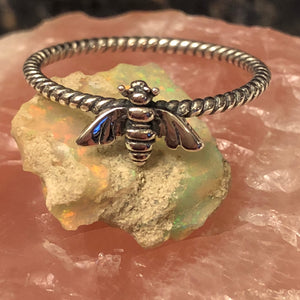 Bee Ring - Sterling Silver Rings - AlphaVariable