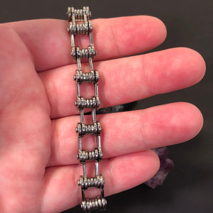 Bike Chain Bracelet Stainless Steel - Bracelet - AlphaVariable
