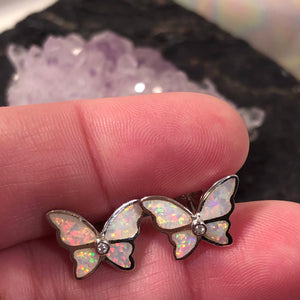 Opal Butterfly Earrings - Earrings - AlphaVariable