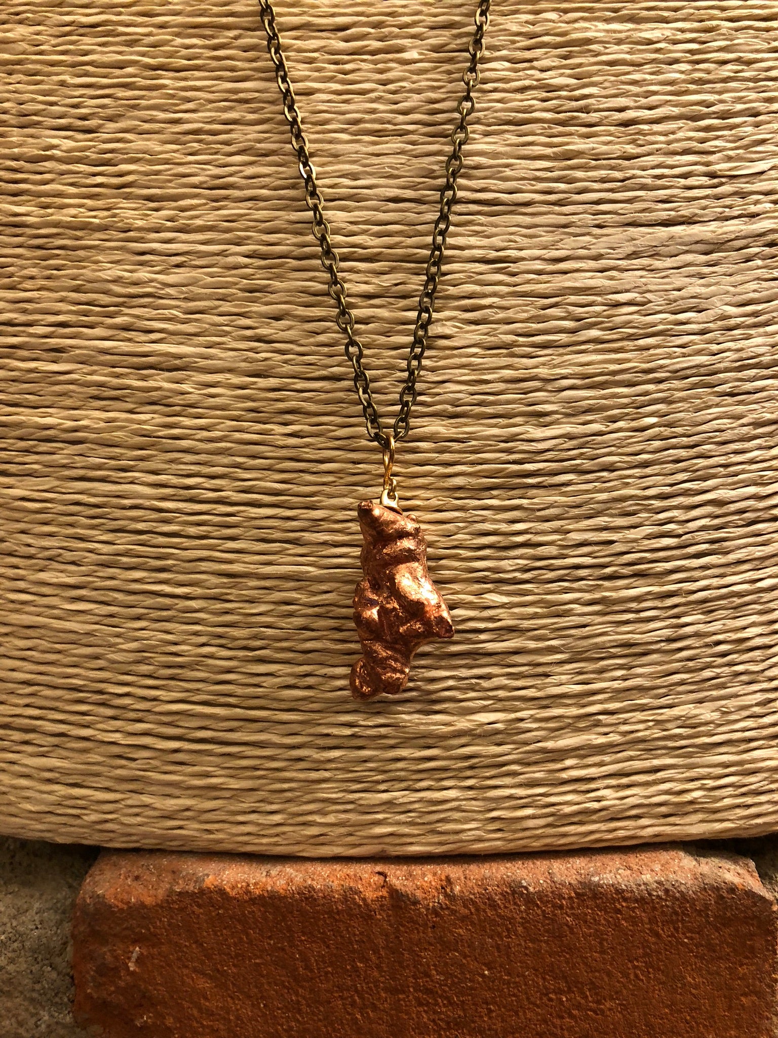 Copper Nugget Necklace - Necklace - AlphaVariable