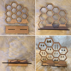 Honeycomb Earring Display -  - AlphaVariable