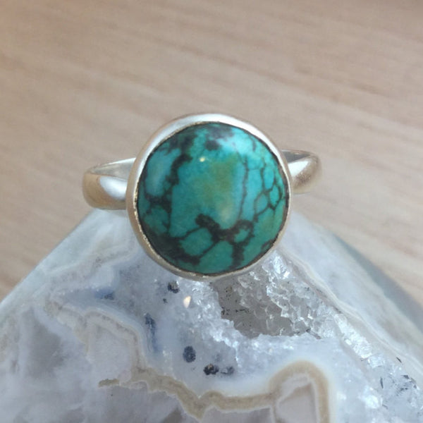 Boho Turquoise Ring - Ring - AlphaVariable
