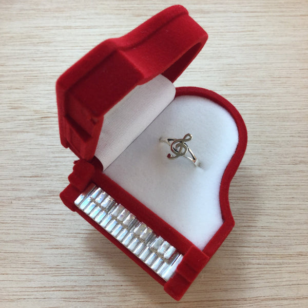 Velvet Piano Ring Gift Box - Gift Box - AlphaVariable