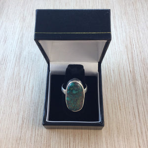 Oval Turquoise Ring - Ring - AlphaVariable